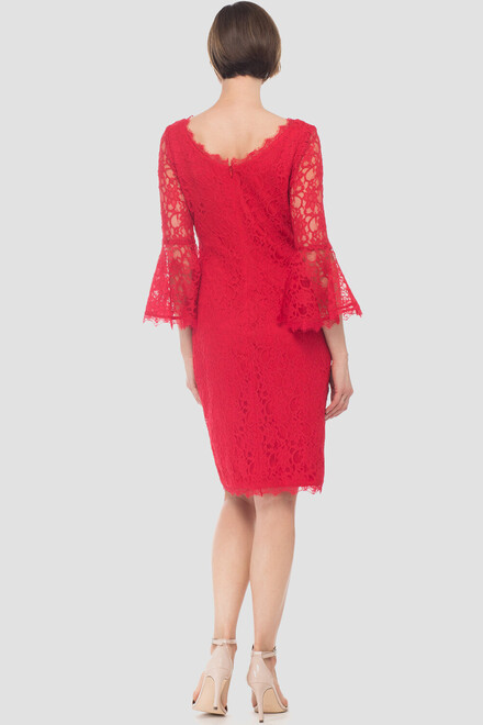 Joseph Ribkoff dress style 183500. Red. 3