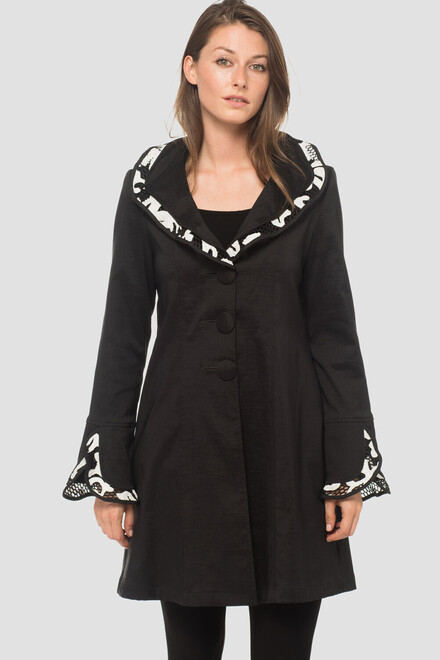 Joseph Ribkoff coat style 183503. Black/white