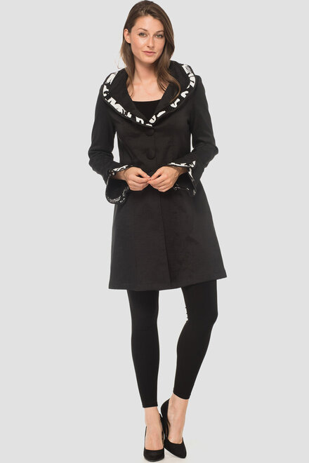Joseph Ribkoff coat style 183503. Black/white. 4