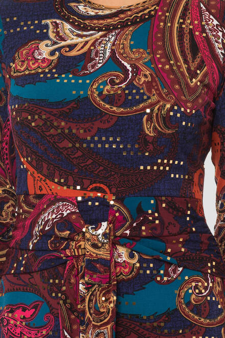 Joseph Ribkoff robe style 183619X. Marine/multi. 4