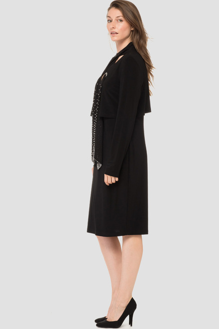 Joseph Ribkoff  dress style 184201X. Black. 3