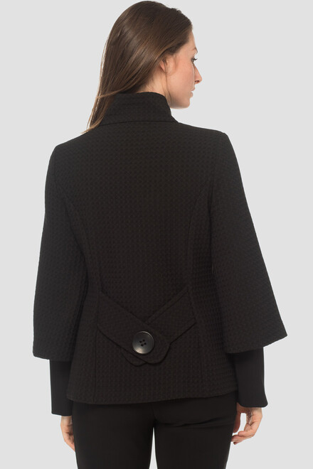 Joseph Ribkoff jacket style 184436. Black/black. 3