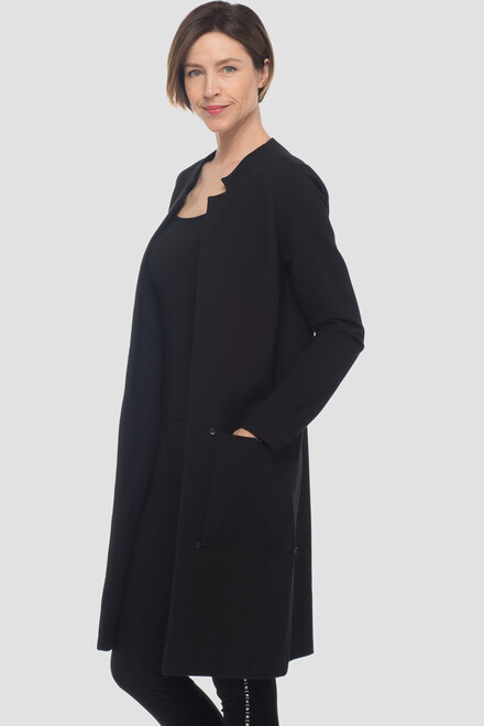 Joseph Ribkoff coat style 183333. Black/black. 4