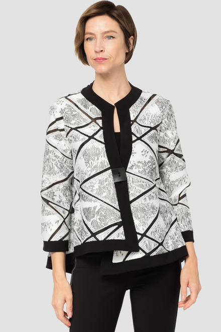 Joseph Ribkoff jacket style 184800. Black/white