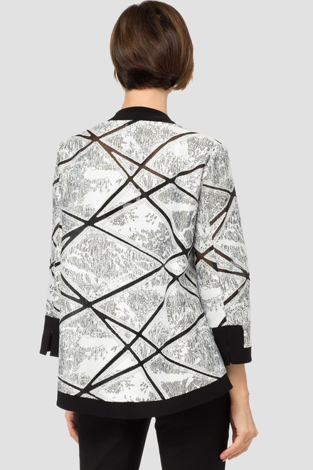 Joseph Ribkoff jacket style 184800. Black/white. 3