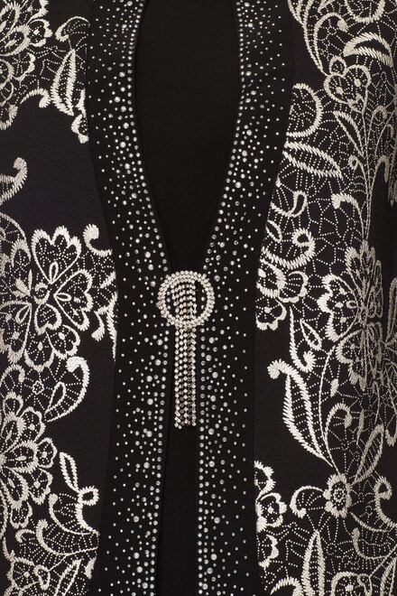 Joseph Ribkoff jacket style 184825. Black/gold. 4