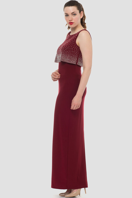 Joseph Ribkoff dress style L173026. Cranberry 183. 2