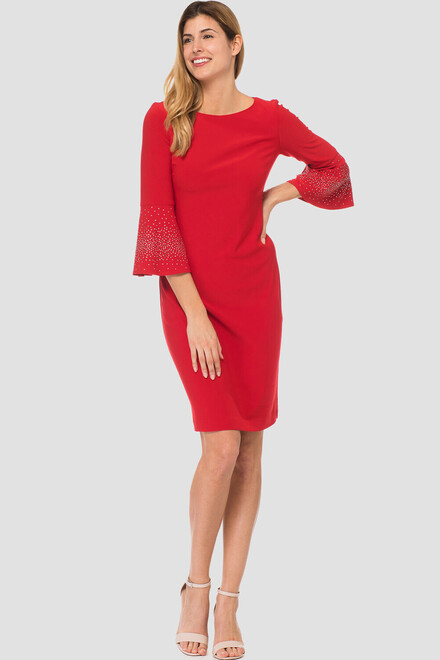 Joseph Ribkoff robe style 183006. Rouge A Levres 173