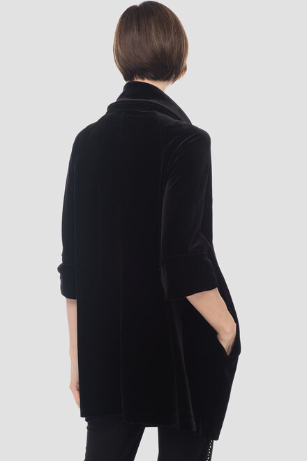 Joseph Ribkoff coat style 183456. Black. 3