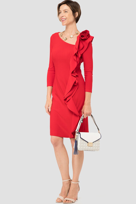 Joseph Ribkoff robe style 183049. Rouge A Levres 173. 4