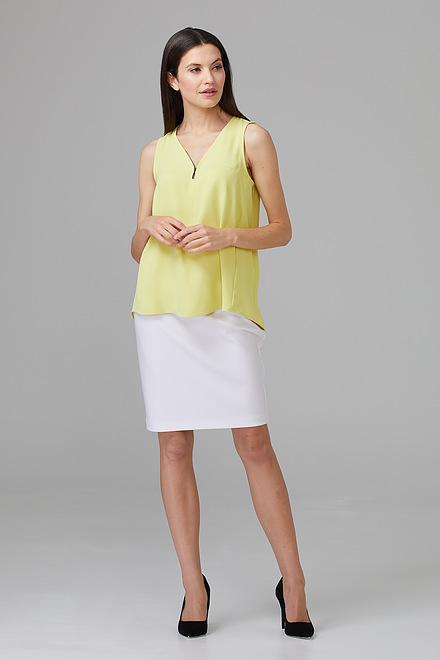 Mid-Rise Pencil Skirt Style 153071. White. 7
