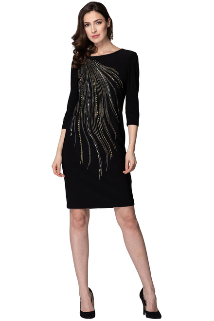 Joseph Ribkoff Dress Style 191005X. Black