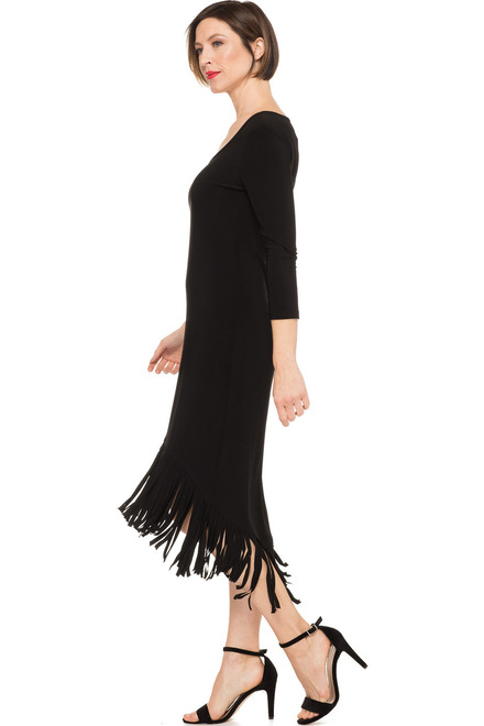 Joseph Ribkoff Dress Style 191008. Black. 4