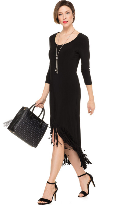Joseph Ribkoff Dress Style 191008. Black. 8