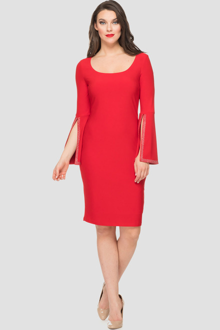 Joseph Ribkoff robe style 191012. Rouge A Levres 173