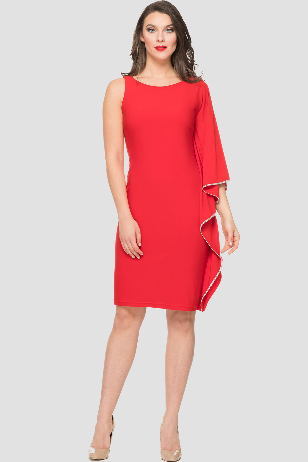 Joseph Ribkoff robe style 191022. Rouge A Levres 173