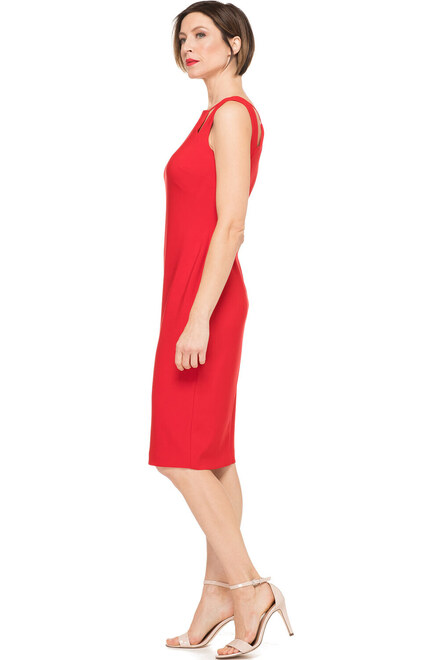 Joseph Ribkoff robe Style 191039. Rouge A Levres 173. 4