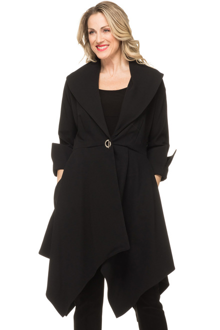 Joseph Ribkoff coat style 191376. Black. 4