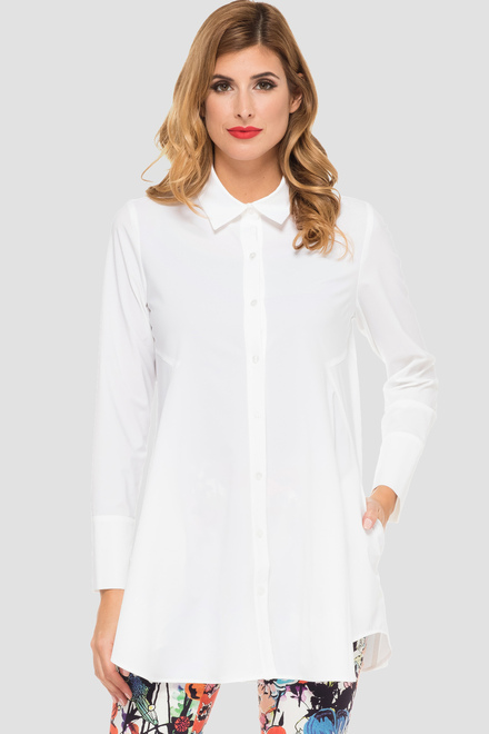 Joseph Ribkoff Shirt Style 191434. White. 3