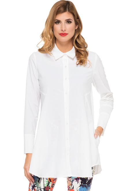 Joseph Ribkoff Shirt Style 191434. White. 4