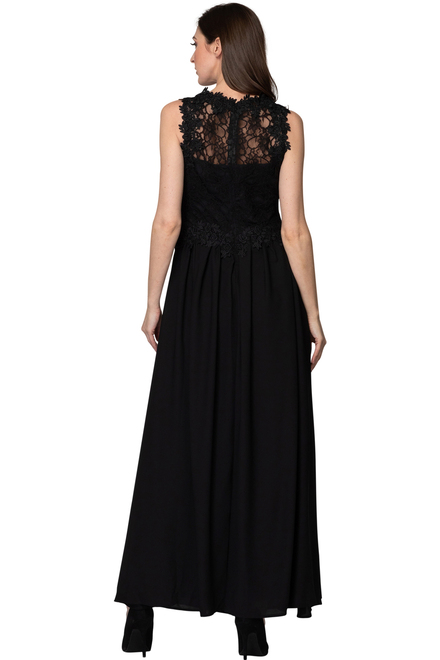 Joseph Ribkoff dress style 191516. Black/black. 6