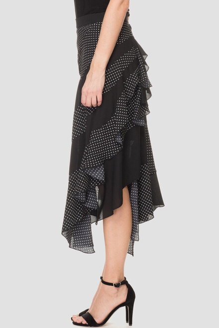Joseph Ribkoff Skirt Style 191612. Black/white. 6