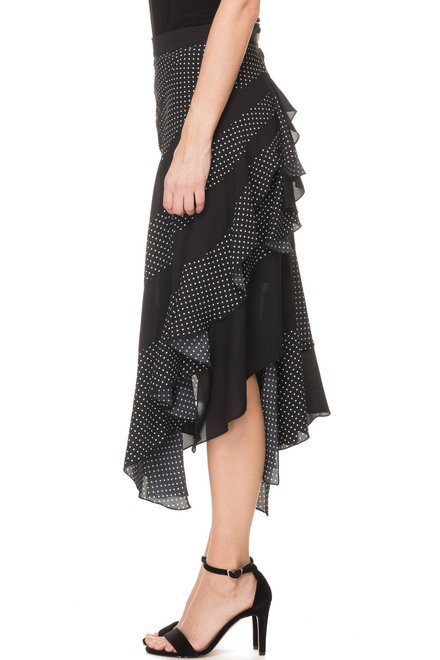 Joseph Ribkoff Skirt Style 191612. Black/white. 9