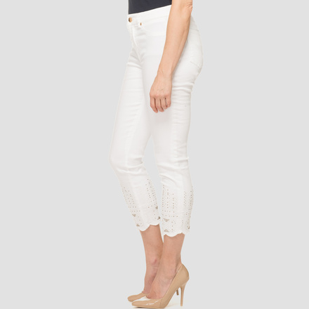 Joseph Ribkoff Jeans style 191975. White. 8