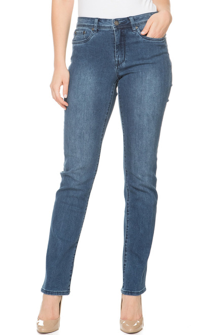 Joseph Ribkoff Jeans style 191996. Blue. 4
