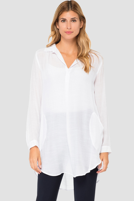 Joseph Ribkoff blouse style 182310. White. 3