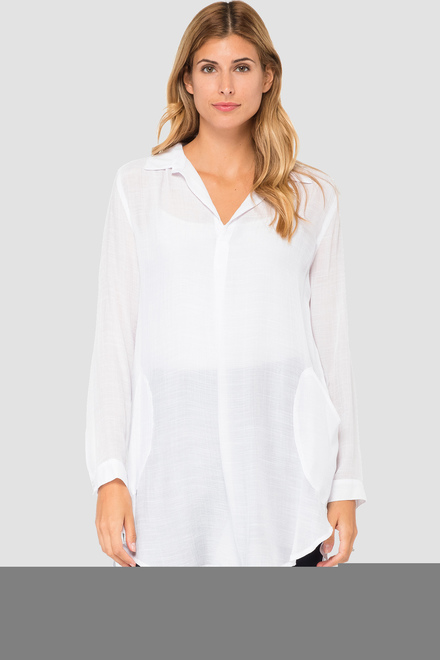 Joseph Ribkoff blouse style 182310. White. 2