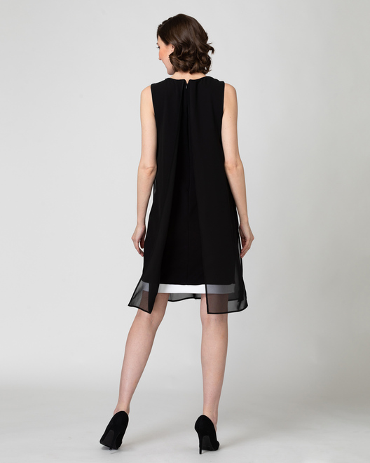 Joseph Ribkoff  dress style 192200. Black/vanilla. 10