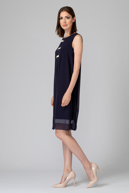 Joseph Ribkoff  dress style 192200. Midnight Blue/vanilla. 6