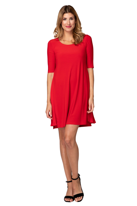 Joseph Ribkoff Robe style 192235. Rouge A Levres 173