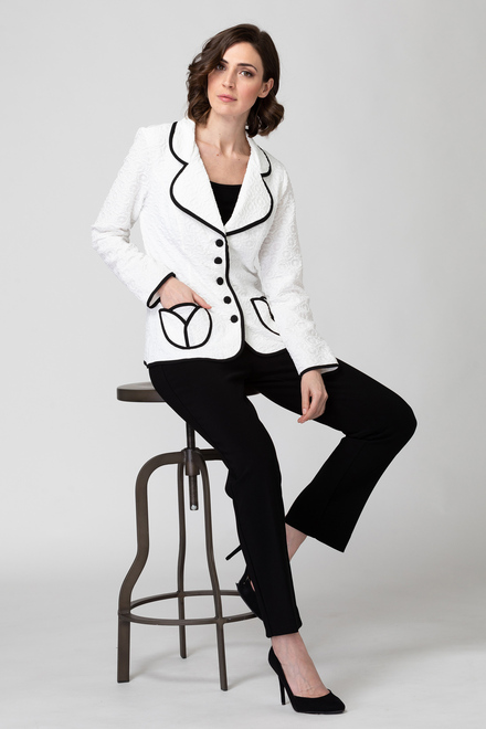 Joseph Ribkoff  jacket style 192473. White/black. 15