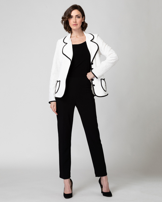Joseph Ribkoff  jacket style 192473. White/black. 18