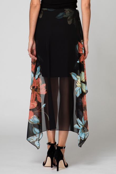 Joseph Ribkoff skirt style 192634. Black/multi. 17