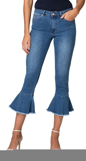 Joseph Ribkoff Jeans style 192983. Blue. 3