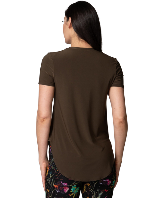 T-shirt long, bas arrondi mod&egrave;le 183220S24. Safari 193. 6