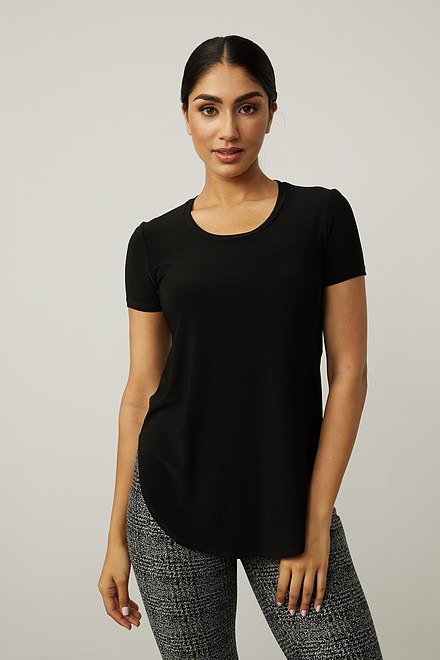 Longline T-Shirt Style 183220. Black