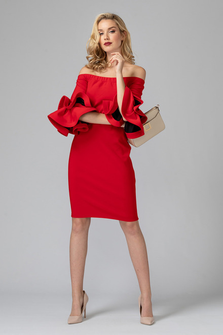 Joseph Ribkoff robe style 193007. Rouge A Levres 173. 12