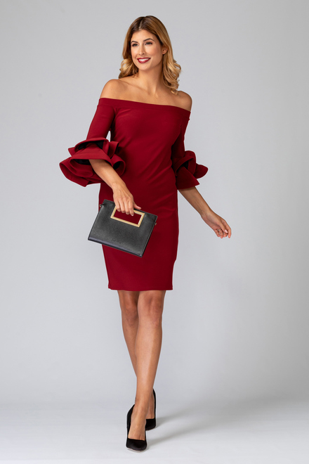 Joseph Ribkoff dress style 193007. Imperial Red 193. 31
