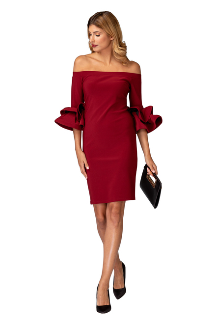 Joseph Ribkoff dress style 193007. Imperial Red 193. 37