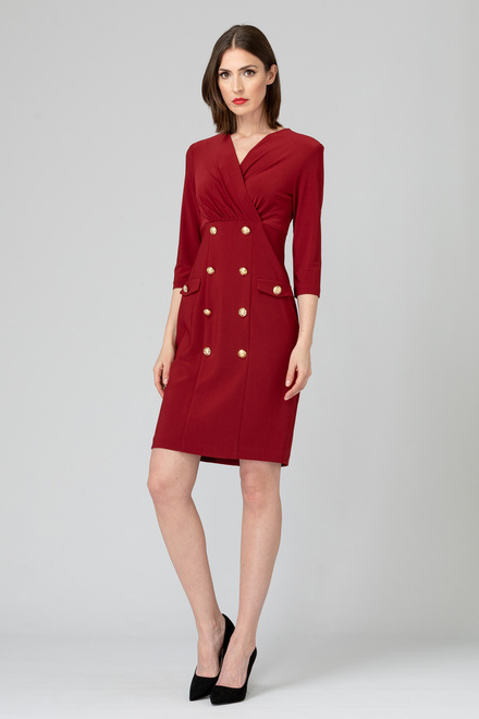 Joseph Ribkoff dress style 193014. Imperial Red 193. 2