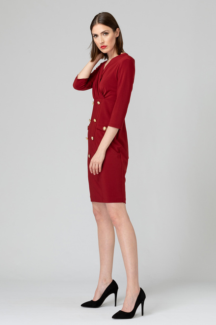 Joseph Ribkoff dress style 193014. Imperial Red 193. 3