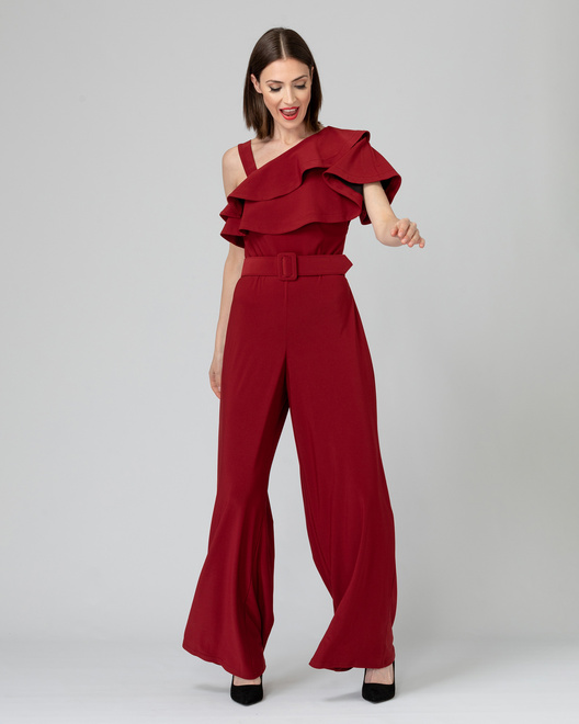 Joseph Ribkoff Jumpsuit style 193054. Imperial Red 193. 14