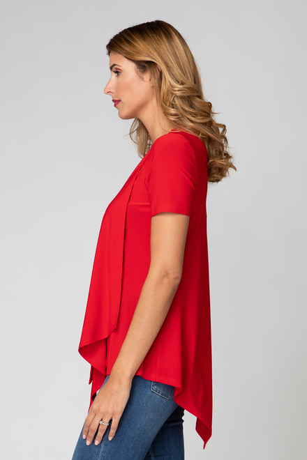 Joseph Ribkoff Tee-Shirt style 193131. Rouge A Levres 173. 15