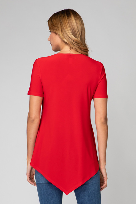 Joseph Ribkoff Tee-Shirt style 193131. Rouge A Levres 173. 18