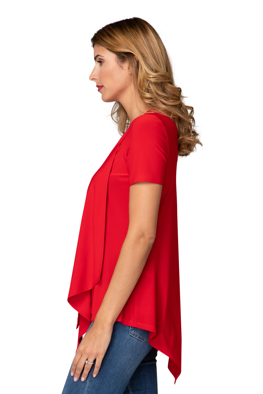 Joseph Ribkoff Tee-Shirt style 193131. Rouge A Levres 173