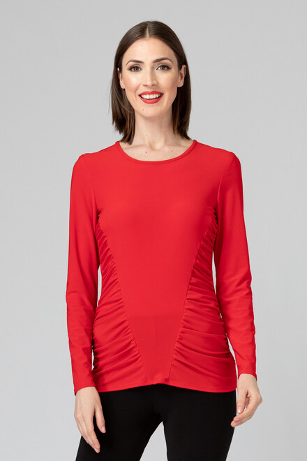Joseph Ribkoff Tee-Shirt style 193143. Rouge A Levres 173. 17